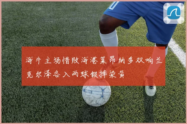 海牛主场惜败海港莱昂纳多双响兰克尔泽各入两球假摔染黄